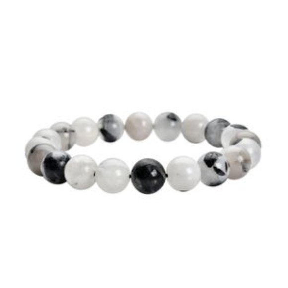 Jasper Quartz 9-11mm Beaded Stretch Bracelet 144.00 ctw 6.5 inches long - Picture 1 of 5